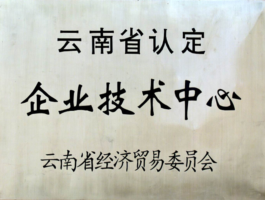 云南省認定企業(yè)技術中心